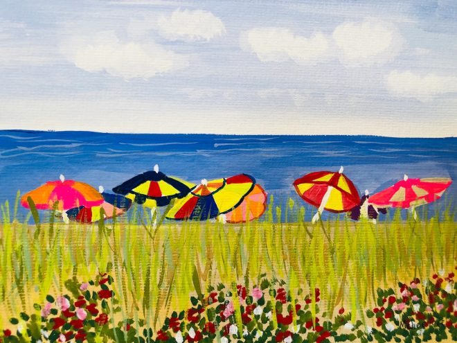 Battle of the Beach Umbrellas