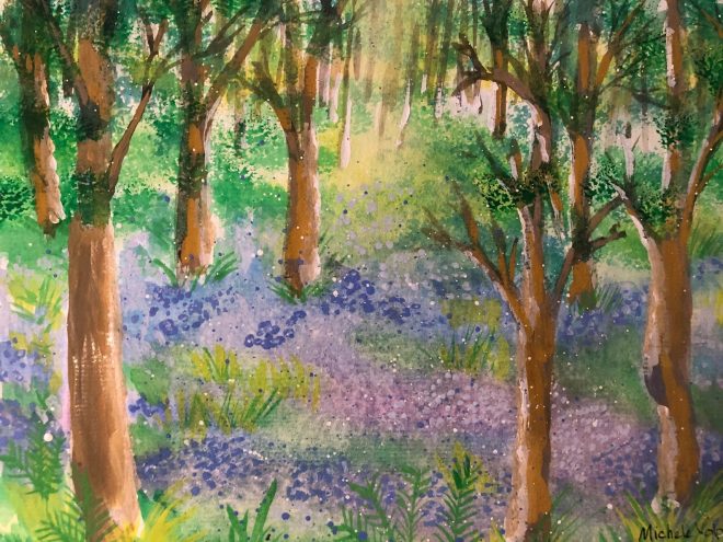 Springtime Bluebells