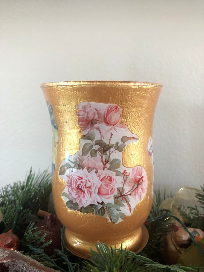 Gold Flower Vase