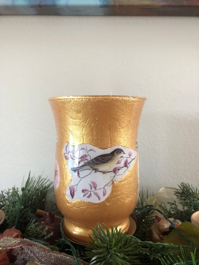 Gold Flower Vase